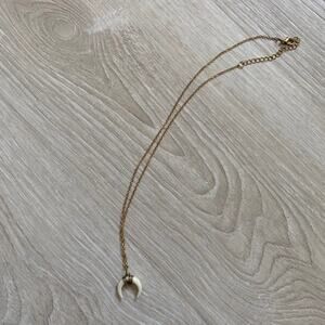 Forever21 horn pendant necklace